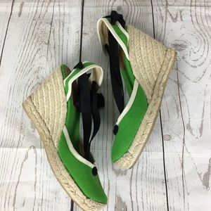 J Crew Sardinia Espadrille Ankle Wrap Wedges